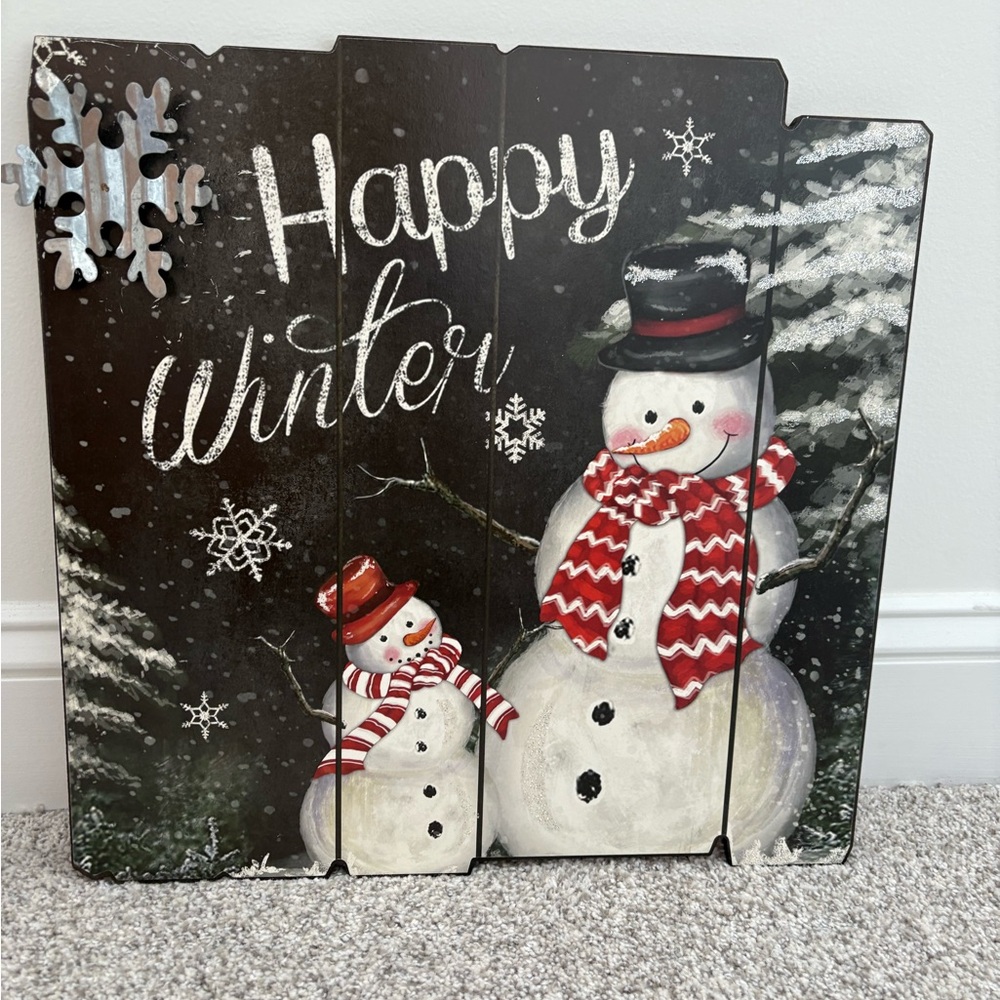 HAPPY WINTER wall hanging